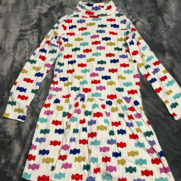 Hanna Andersson Long Sleeve Turtleneck Dress Children Size 12 - Picture 2 of 5